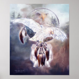 Poster Affiche/copie blanches d'art des rêves 2 d'Eagle