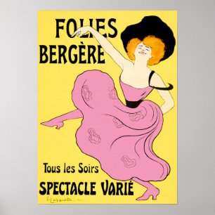 Poster Affiche/copies : Folies Bergère - Leonetto