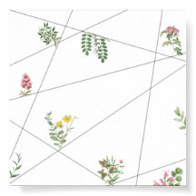 « Affiche de ligne botanique minimale – Nature mod