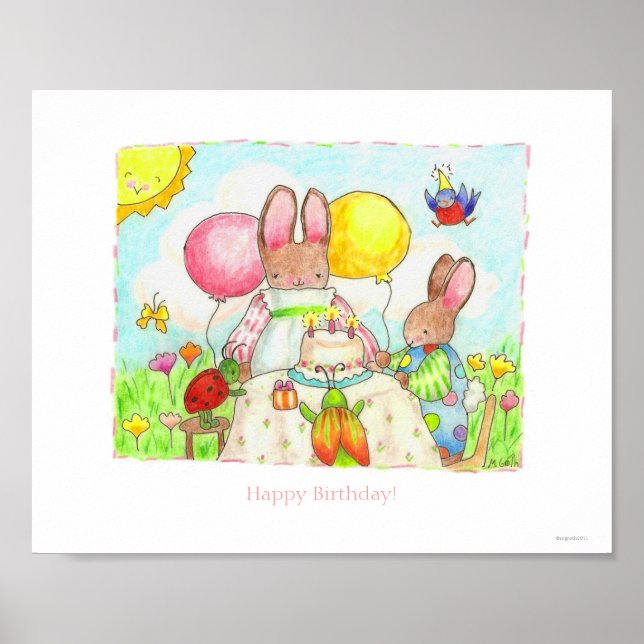 Poster Affiche/Impression Joyeux Anniversaire (Devant)