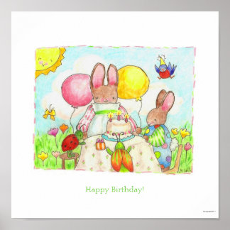 Poster Affiche/Impression Joyeux Anniversaire