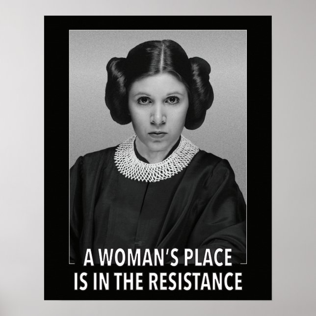 Poster (affiche) La place d'une femme est dans la résista (Devant)