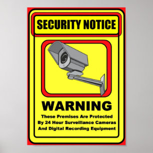 Poster Affiche/signe d'avertissement de sécurité de