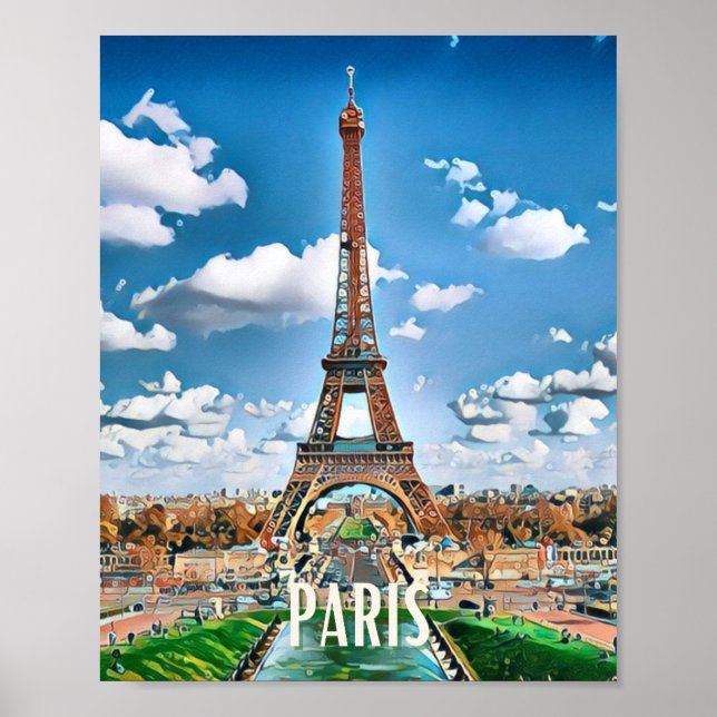Poster Afficher Paris Photo Vintage (Devant)