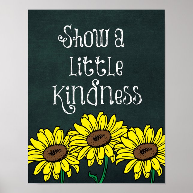 Poster Afficher une petite citation de gentillesse (Devant)