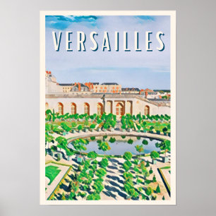 Poster Afficher Versailles Photo Vintage
