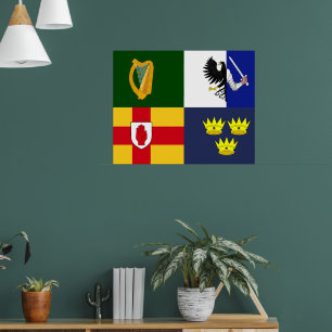 Poster Afficher vos couleurs - Armoiries d'Irlande
