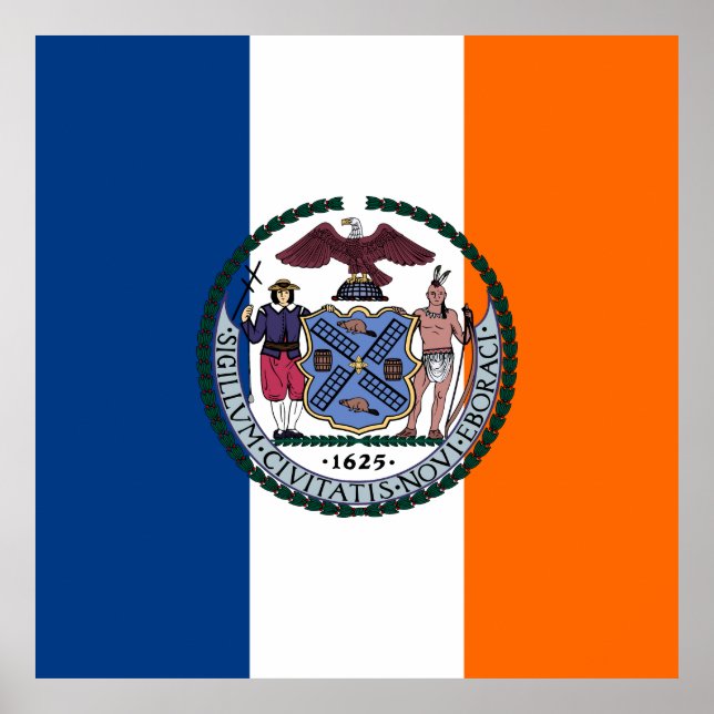 Poster Afficher vos couleurs - New York (Devant)