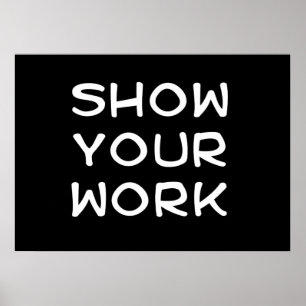 Poster Afficher votre travail