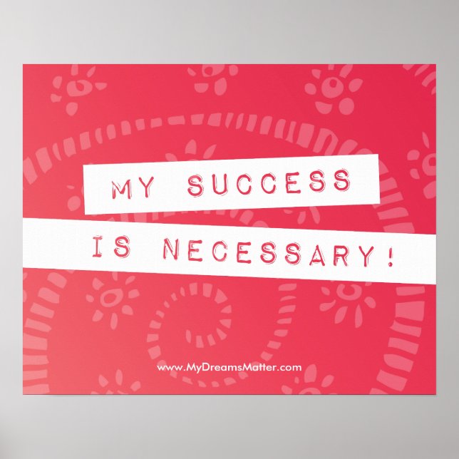 Poster Affirmation Positive Argent Richesse Abondance Dig (Devant)