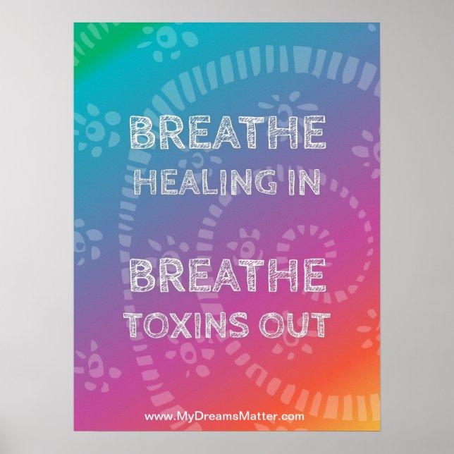 Poster Affirmation Positive Manifest Santé corporelle par (Devant)