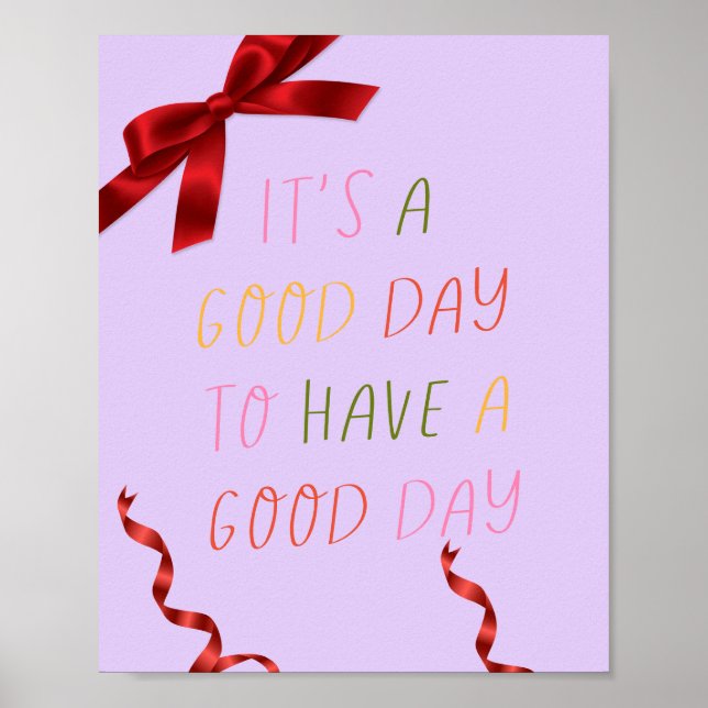 Poster Affirmation Positive Murale Rose (Devant)