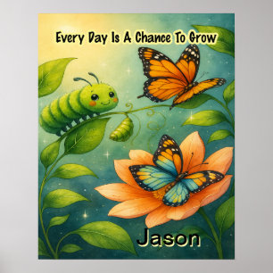 Poster Affirmation pour enfants : Chaque jour est une cha