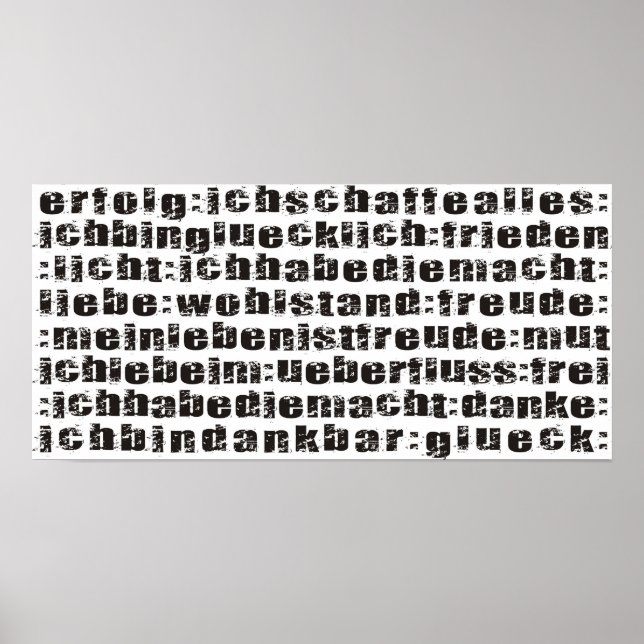 Poster Affirmations (Devant)