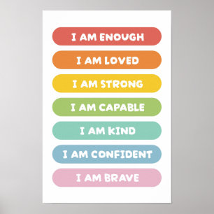 Poster Affirmations positives