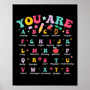 Poster Affirmations Positives Alphabet Ck Pour Enseignant