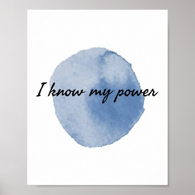 Poster affirmations positives du matin pour les travaille (Devant)