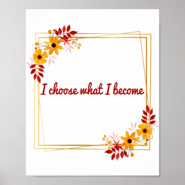 Poster affirmations positives pour la motivation (Devant)