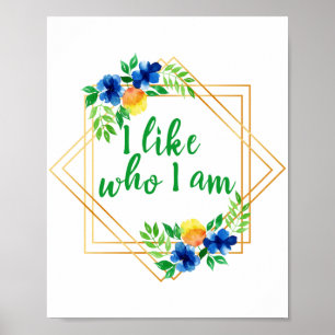 Poster affirmations positives pour le succès et l'amour d