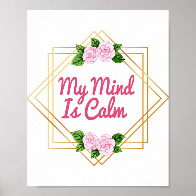 Poster affirmations positives pour l'inspiration (Devant)