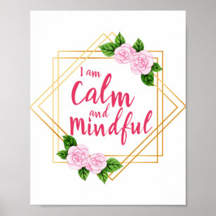 Poster affirmations positives santé mentale et amour de s
