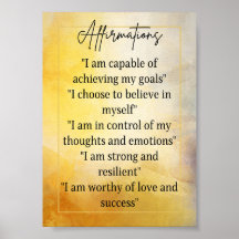 Affirmations pour la confiance en soi et l'inspira