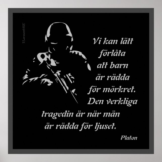 Poster Affisch — Ljusskygg (Devant)