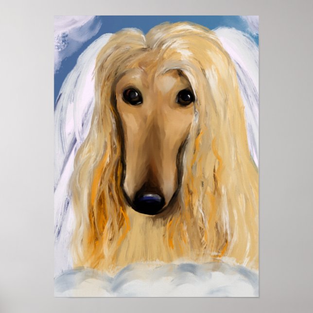 Poster Afghan Hound (Devant)