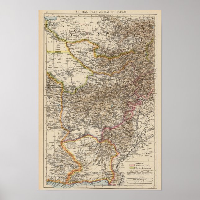 Poster Afghanistan, Baloutchistan (Devant)