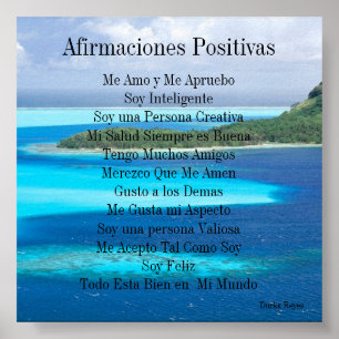 Poster Afirmaciones Positivas