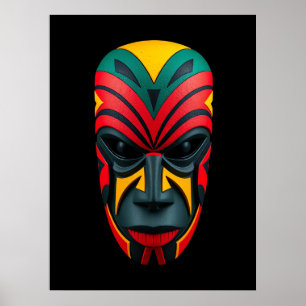 Poster africain en masque