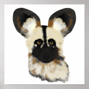 Poster africain Wild Dog