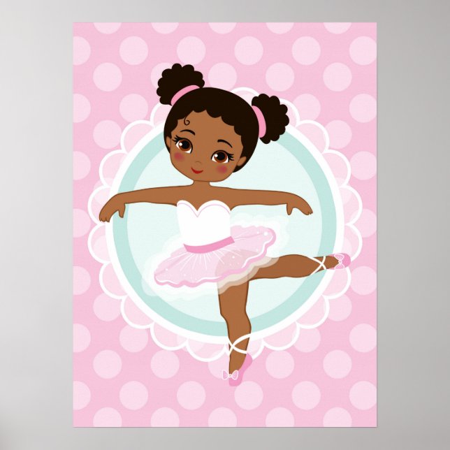 Poster African American Ballerina (Devant)