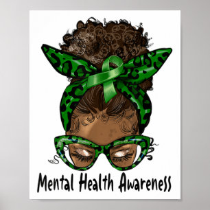 Poster African American Black Woman Mental Health Award