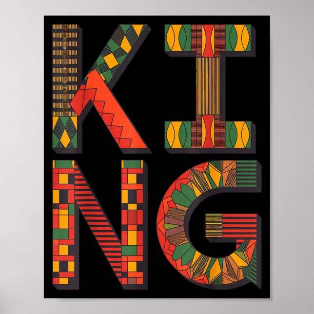 Poster African King Art For Men Dad Boys African Print Me (Devant)
