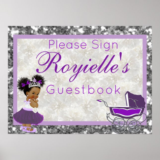Poster African Princess|Livre d'or sur la Parties scintil (Devant)