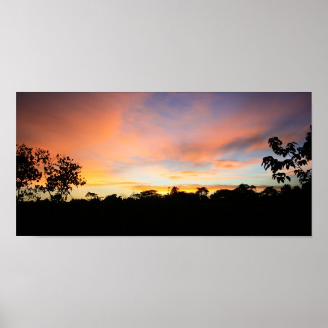 Poster African sunset (Devant)