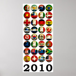 Poster Afrique du Sud Monde 2010