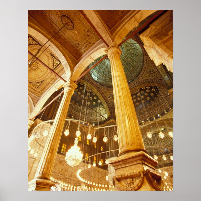 Poster AFRIQUE, Egypte, Le Caire, Mosquée Muhammad Ali (Devant)