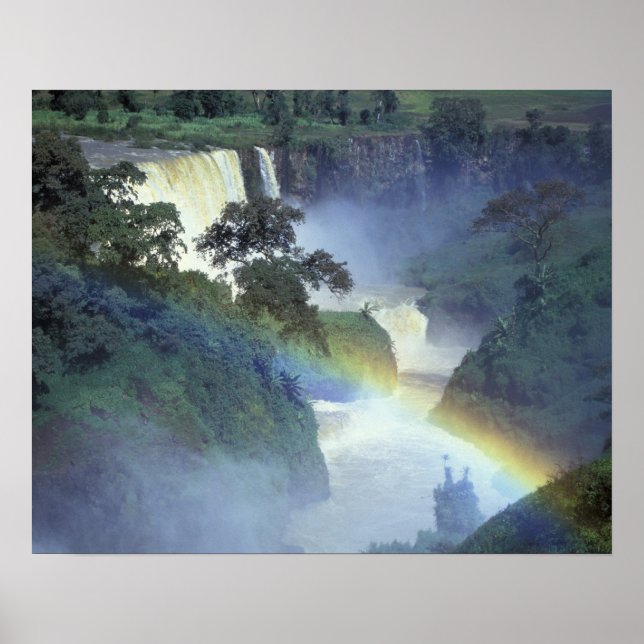 Poster Afrique, Éthiopie, Nil Bleu, Cataracte. (Devant)