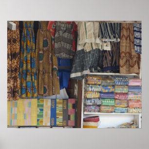 Poster Afrique, Ghana, Accra. Accra Textile & Artisanat