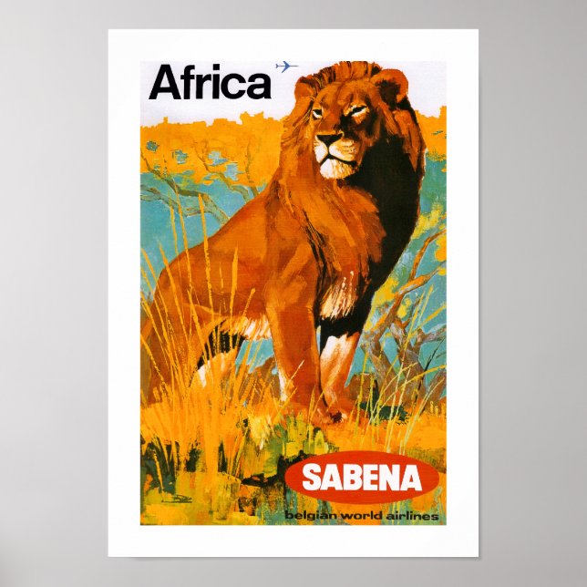 Poster Afrique ~ Sabena (Devant)