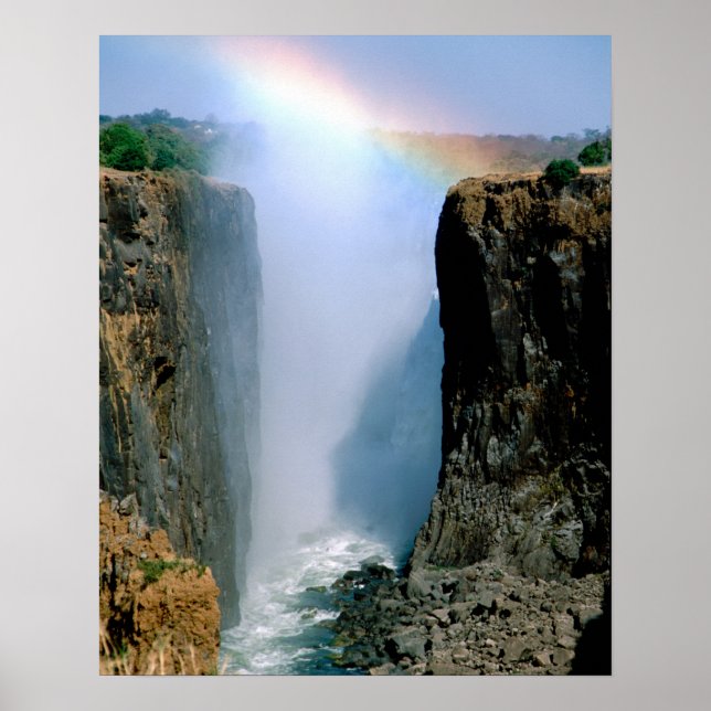 Poster Afrique, Zambie, Victoria Falls National Park. (Devant)