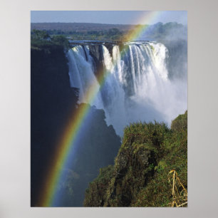 Poster Afrique, Zimbabwe, Chutes Victoria