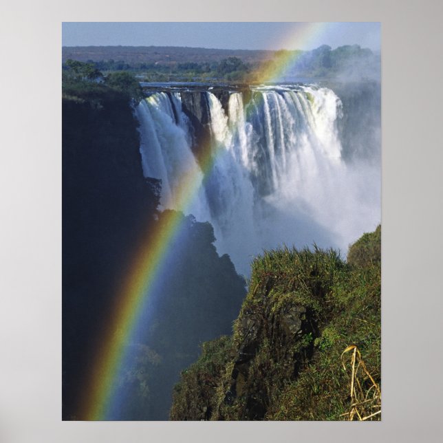Poster Afrique, Zimbabwe, Chutes Victoria (Devant)