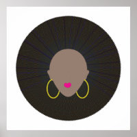 Afro Art | Design de Silhouette Minimaliste Modern