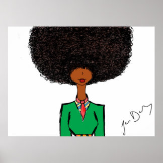 Poster Afro Chick