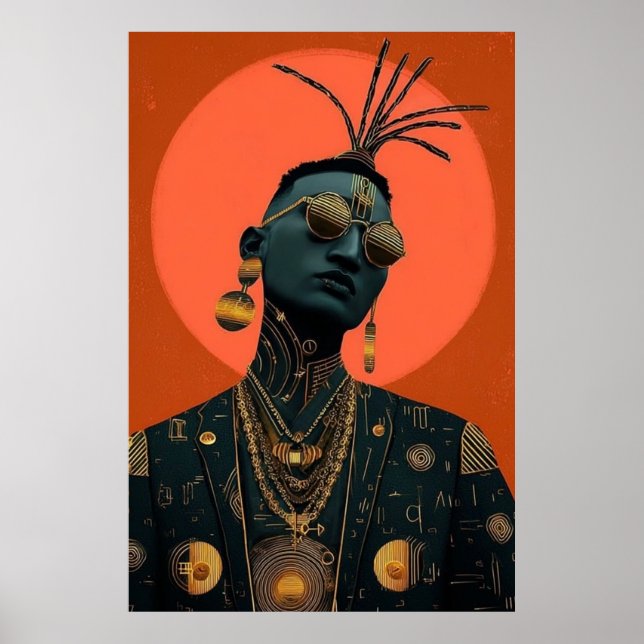 Poster Afro-futuriste 4 (Devant)