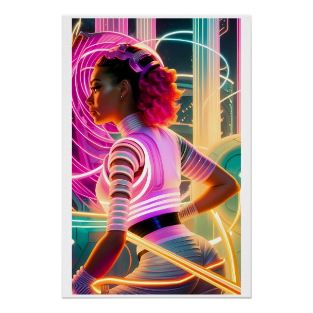Poster Afrofuturisme Five (Devant)