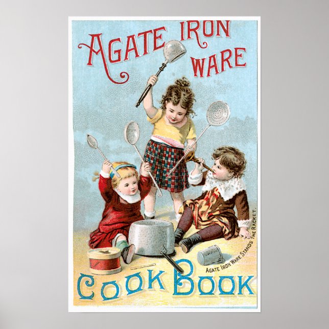 Poster Agate Fer Ware Vintage Cookbook Ad Art (Devant)
